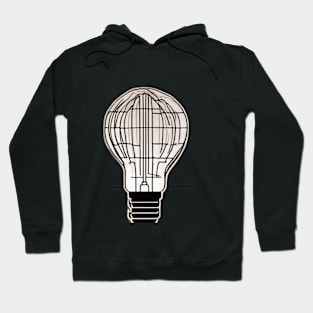 Light Bulb Terracotta Shadow Silhouette Anime Style Collection No. 420 Hoodie